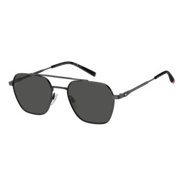 Lunettes de soleil Tommy Hilfiger TH 2192/S Dark Ruthenium Black / verres Grey (V81-IR)