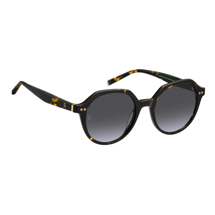 Lunettes de soleil Tommy Hilfiger TH 2212/S Havana / verres Grey Azure (086-GB)