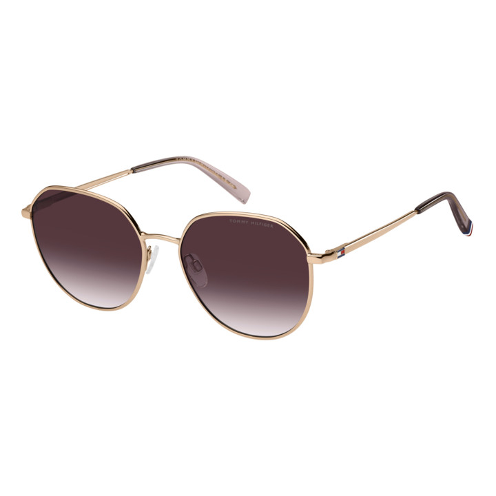 Lunettes de soleil Tommy Hilfiger TH 2218/S Gold Copper / verres Pink Doubleshade (DDB-3X)