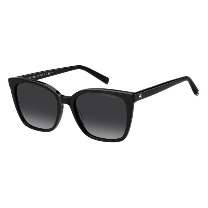 Lunettes de soleil Tommy Hilfiger TH 2226/S Black / verres Dark Grey Shaded (807-9O)