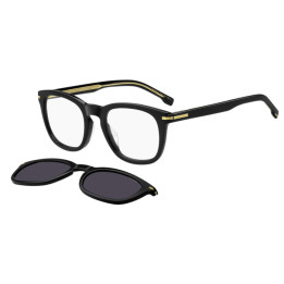 Lunettes de vue avec clip solaire BOSS 1725/G/CS Black / verres Grey Polarized (807-M9)