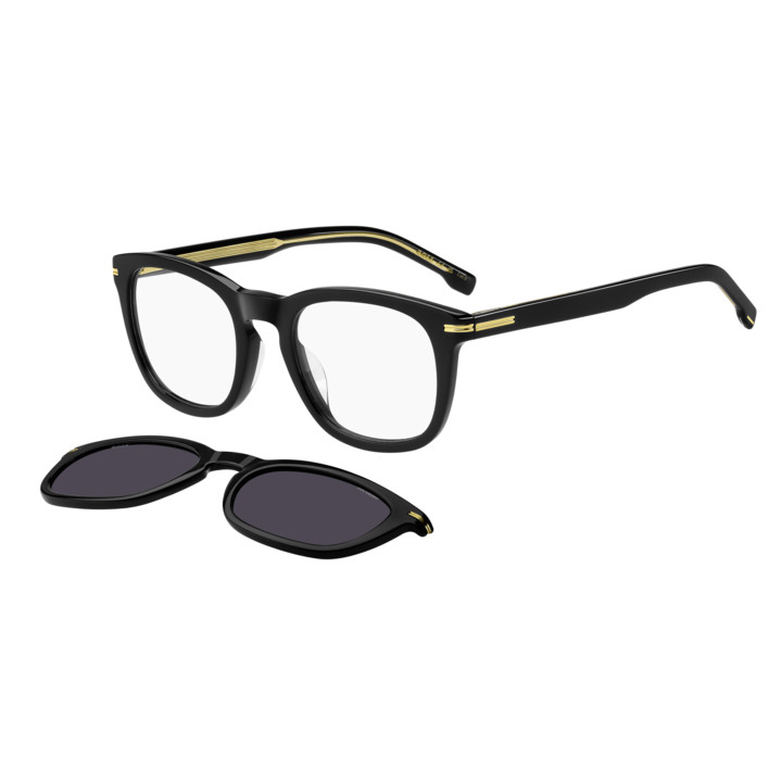Lunettes de vue avec clip solaire BOSS 1725/G/CS Black / verres Grey Polarized (807-M9)