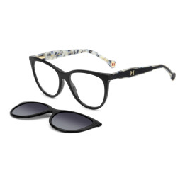 Lunettes de vue avec clip solaire Carolina Herrera HER 0259/CS Black / verres Grey Shaded Polarized (807-WJ)