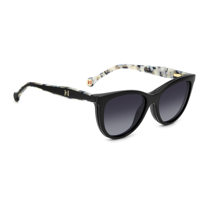 Lunettes de vue avec clip solaire Carolina Herrera HER 0259/CS Black / verres Grey Shaded Polarized (807-WJ)
