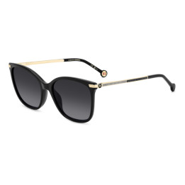 Lunettes de soleil Carolina Herrera HER 0261/G/S Black / verres Dark Grey Shaded (807-9O)