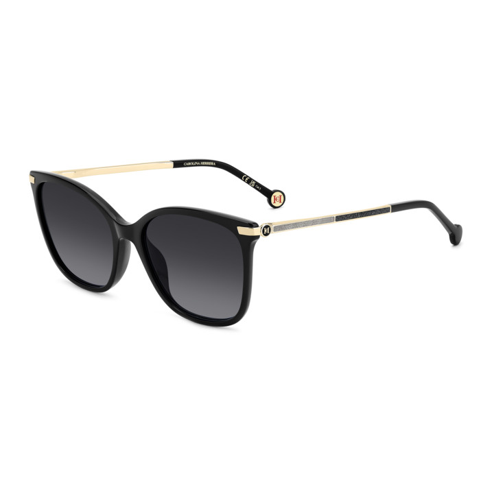 Lunettes de soleil Carolina Herrera HER 0261/G/S Black / verres Dark Grey Shaded (807-9O)