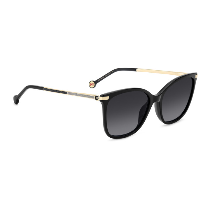 Lunettes de soleil Carolina Herrera HER 0261/G/S Black / verres Dark Grey Shaded (807-9O)