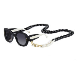 Lunettes de soleil Carolina Herrera HER 0254/S Black / verres Dark Grey Shaded (807-9O)