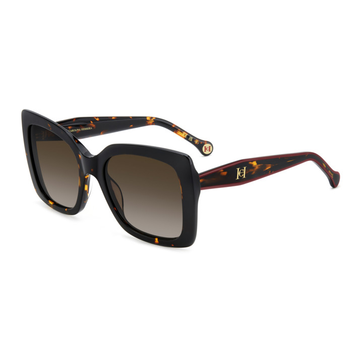 Lunettes de soleil Carolina Herrera HER 0258/G/S Havana / verres Brown Shaded (086-HA)