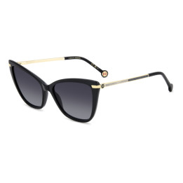 Lunettes de soleil Carolina Herrera HER 0262/S Black / verres Dark Grey Shaded (807-9O)