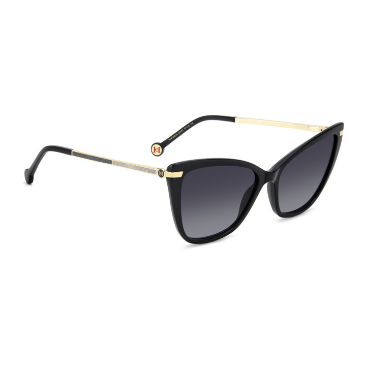 Lunettes de soleil Carolina Herrera HER 0262/S Black / verres Dark Grey Shaded (807-9O)