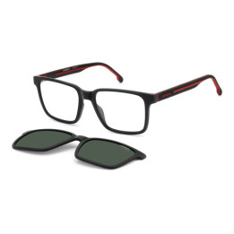 Lunettes de vue avec clip solaire Carrera CA 8069/CS Matte Black Red / verres Green Polarized (BLX-UC)