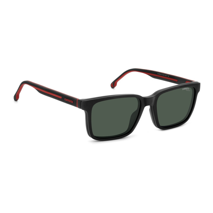 Lunettes de vue avec clip solaire Carrera CA 8069/CS Matte Black Red / verres Green Polarized (BLX-UC)