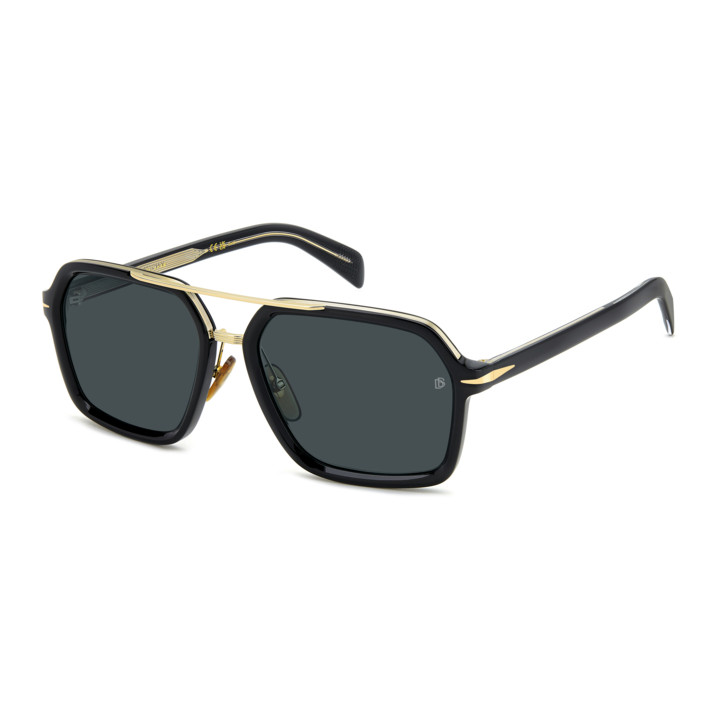 Lunettes de soleil David Beckham DB 7128/S Black / verres Blue (807-KU)