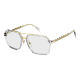 Lunettes de vue David Beckham DB 7128 Grey Gold / verres Blue Mirror (FT3-2Y)