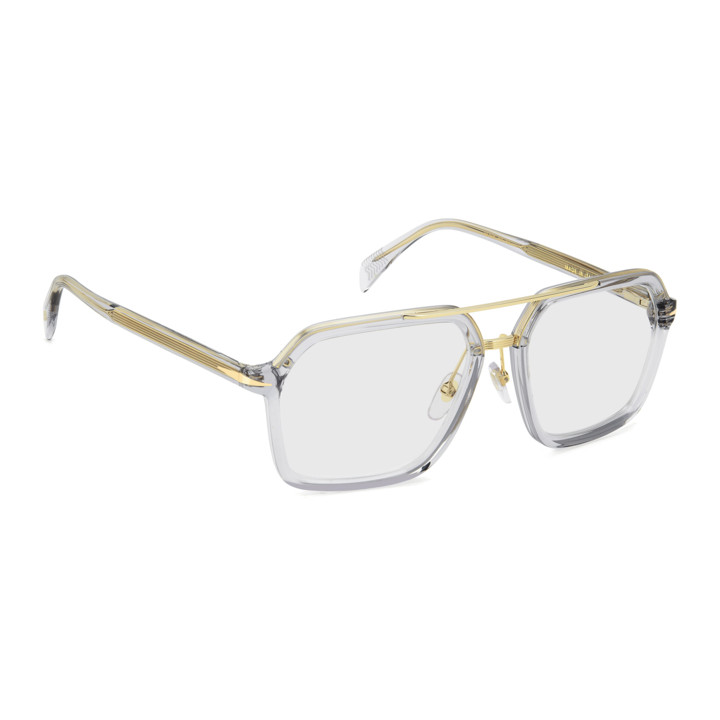 Lunettes de vue David Beckham DB 7128 Grey Gold / verres Blue Mirror (FT3-2Y)