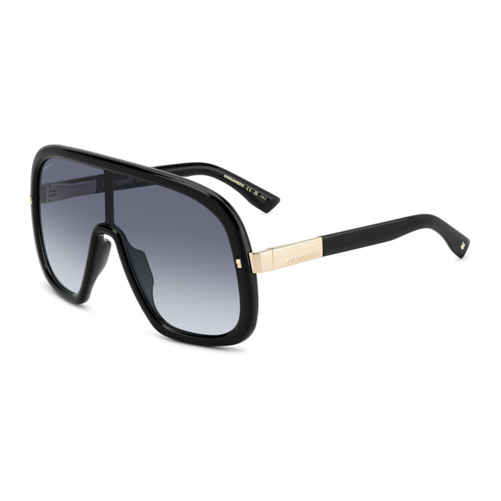 Lunettes de soleil Dsquared2 D2 0119/S Black / verres Dk Blue Shaded (807-08)