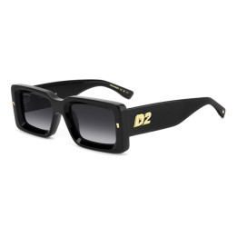 Lunettes de soleil Dsquared2 D2 0142/S Black / verres Dark Grey Shaded (807-9O)