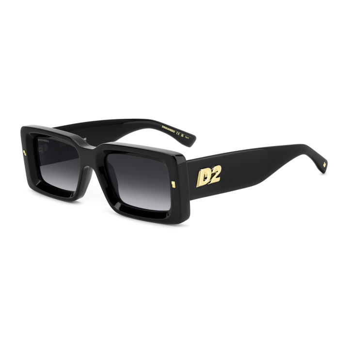 Lunettes de soleil Dsquared2 D2 0142/S Black / verres Dark Grey Shaded (807-9O)