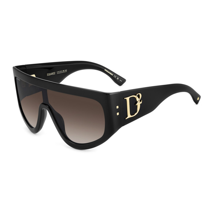 Lunettes de soleil Dsquared2 D2 0149/S Black / verres Brown Shaded (807-HA)