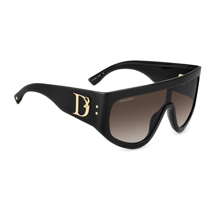 Lunettes de soleil Dsquared2 D2 0149/S Black / verres Brown Shaded (807-HA)