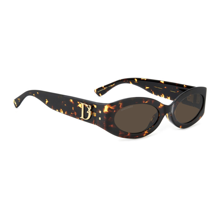 Lunettes de soleil Dsquared2 D2 0150/G/S Havana / verres Brown (086-70)