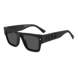 Lunettes de soleil Dsquared2 ICON 0021/S Matte Black / verres Grey (003-IR)