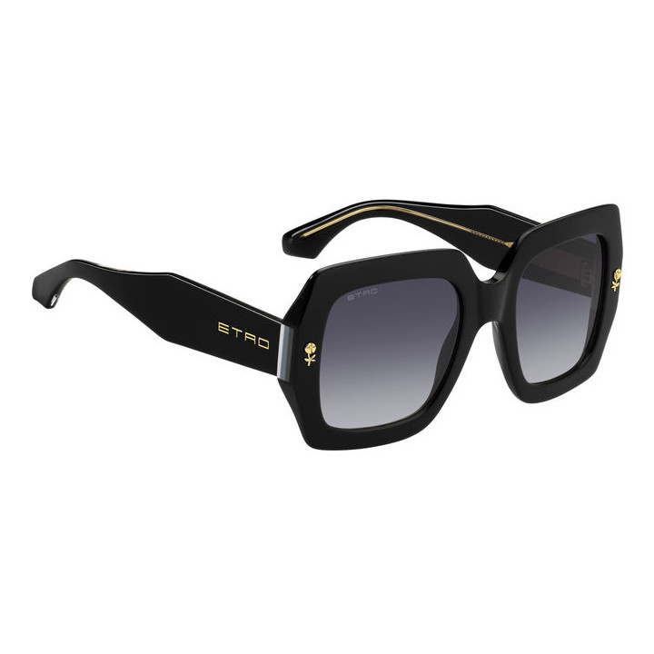 Lunettes de soleil Etro 0011/S Black / verres Dark Grey Shaded (807-9O)