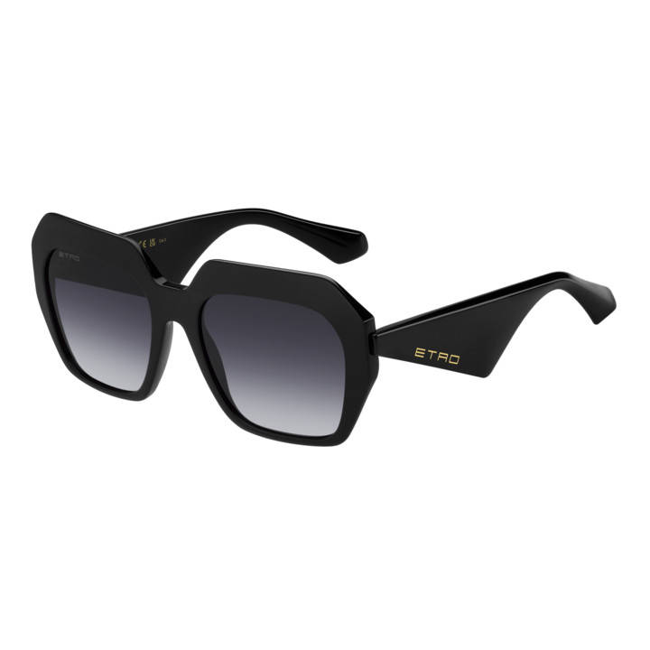 Lunettes de soleil Etro 0043/S Black / verres Dark Grey Shaded (807-9O)