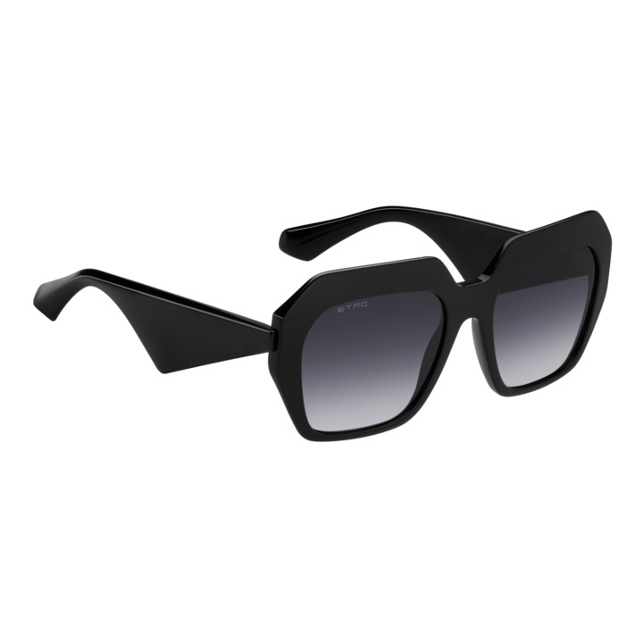 Lunettes de soleil Etro 0043/S Black / verres Dark Grey Shaded (807-9O)