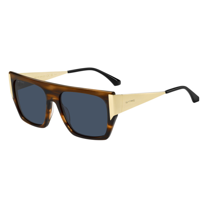 Lunettes de soleil Etro 0051/G/S Brown Horn / verres Blue (EX4-KU)