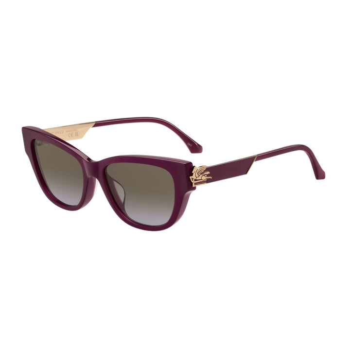 Lunettes de soleil Etro 0063/F/S Burgundy 2 / verres Brown Shaded Violet Antireflex (LHF-67)
