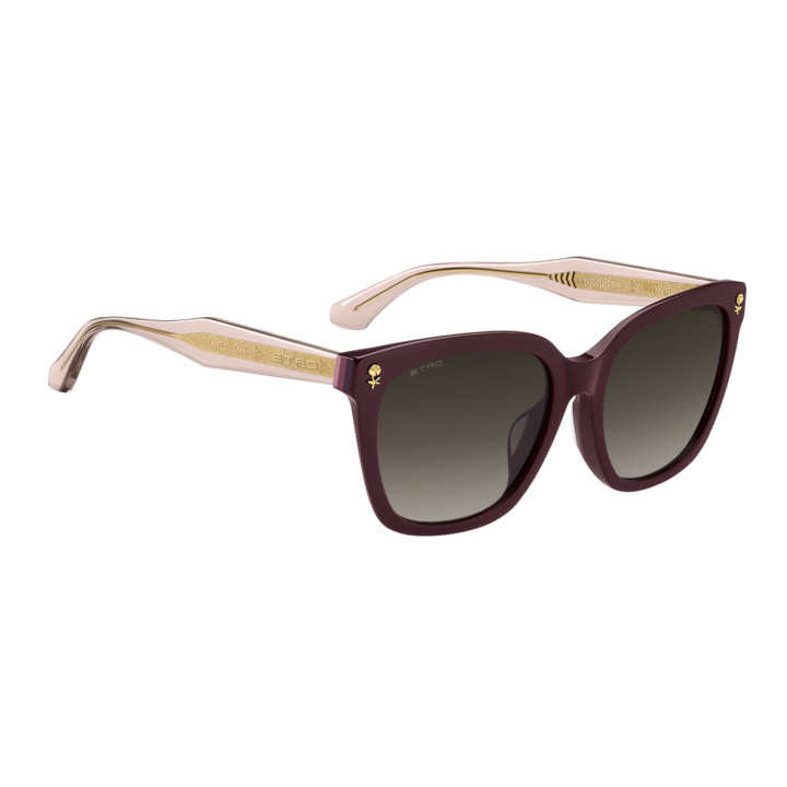 Lunettes de soleil Etro 0065/F/S Burgundy 2 / verres Black Brown Green Antireflex (LHF-86)