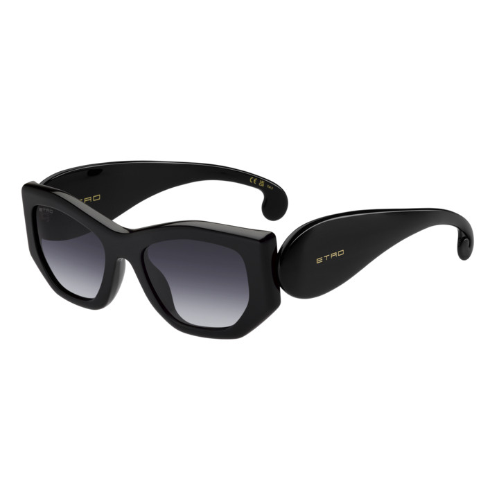 Lunettes de soleil Etro ETROPAISLEY Black / verres Dark Grey Shaded (807-9O)