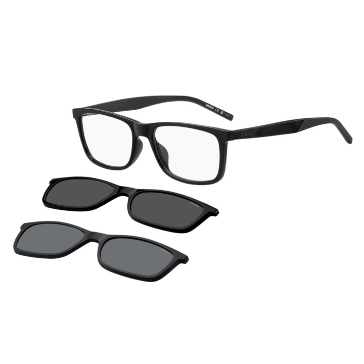 Lunettes de vue avec clip solaire HUGO HG 1329/G/CS2 Black / verres Transparent (807-99)