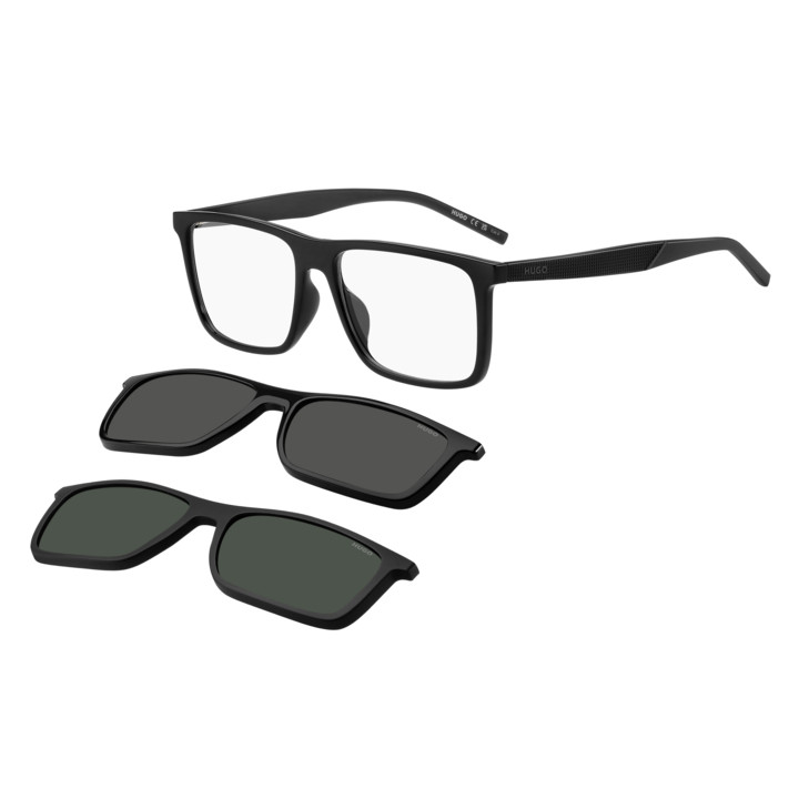 Lunettes de vue avec clip solaire HUGO HG 1331/G/CS2 Black / verres Transparent (807-99)