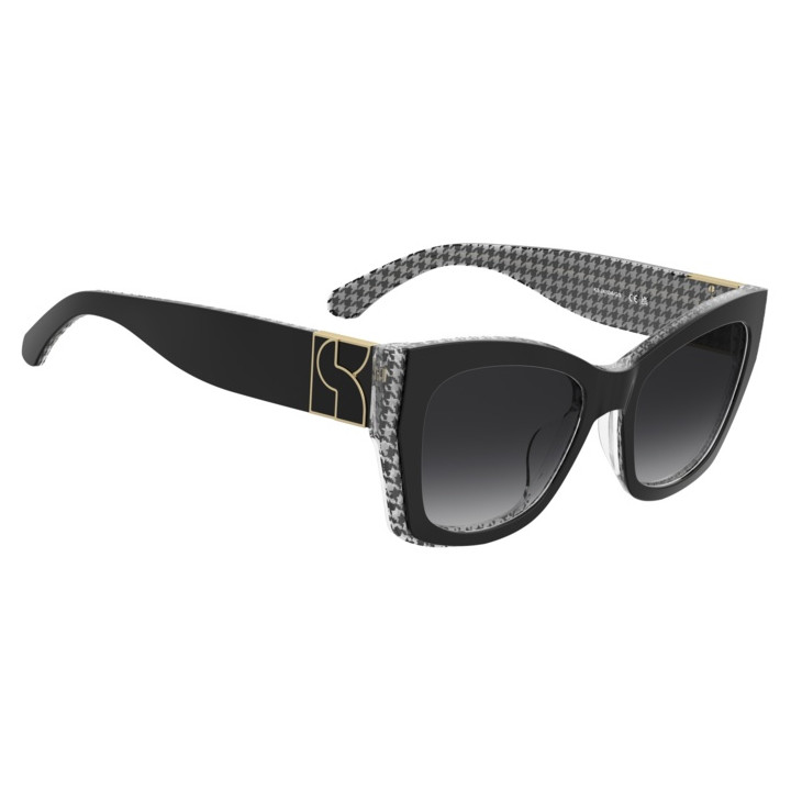 Lunettes de soleil Kate Spade KS JAYDA/G/S Black Pattern White / verres Dark Grey Shaded (TAY-9O)