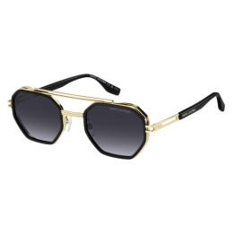 Lunettes de soleil Marc Jacobs MARC 782/S Gold Black 2 / verres Dark Grey Shaded (RHL-9O)