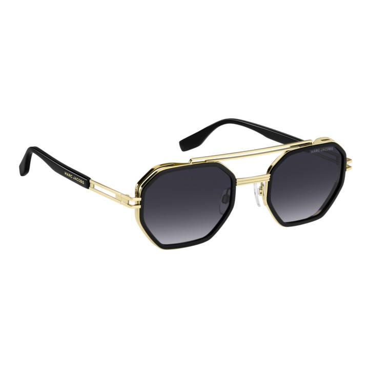 Lunettes de soleil Marc Jacobs MARC 782/S Gold Black 2 / verres Dark Grey Shaded (RHL-9O)