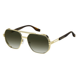 Lunettes de soleil Marc Jacobs MARC 784/S Gold Havana / verres Green Shaded (06J-9K)
