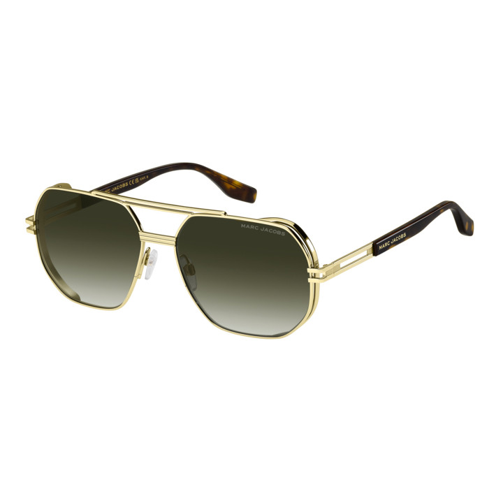 Lunettes de soleil Marc Jacobs MARC 784/S Gold Havana / verres Green Shaded (06J-9K)