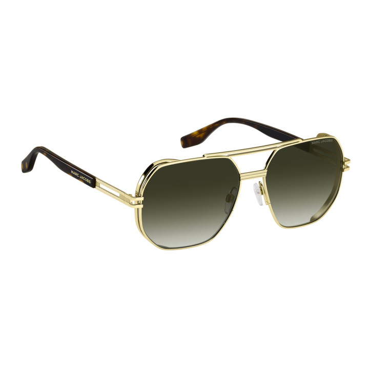 Lunettes de soleil Marc Jacobs MARC 784/S Gold Havana / verres Green Shaded (06J-9K)