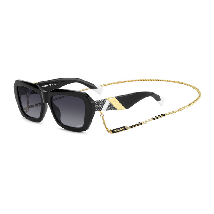 Lunettes de soleil Missoni MIS 0193/G/S Black / verres Dark Grey Shaded (807-9O)