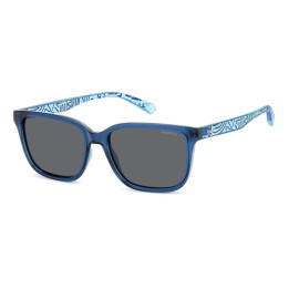 Lunettes de soleil Polaroid Kids PLD 8063/S Blue Azure / verres Grey Polarized (ZX9-M9)