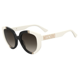 Lunettes de soleil Moschino MOS173/S White Black / verres Brown Shaded (CCP-HA)