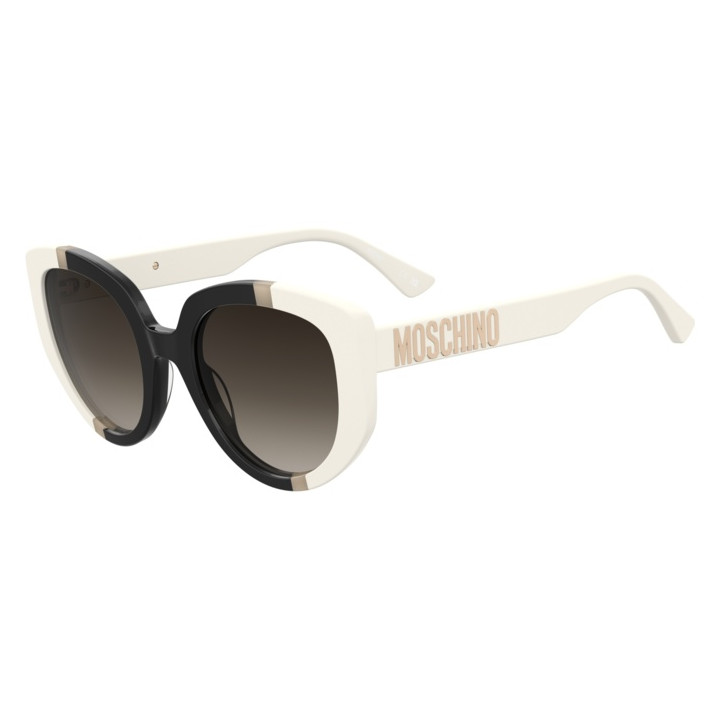 Lunettes de soleil Moschino MOS173/S White Black / verres Brown Shaded (CCP-HA)