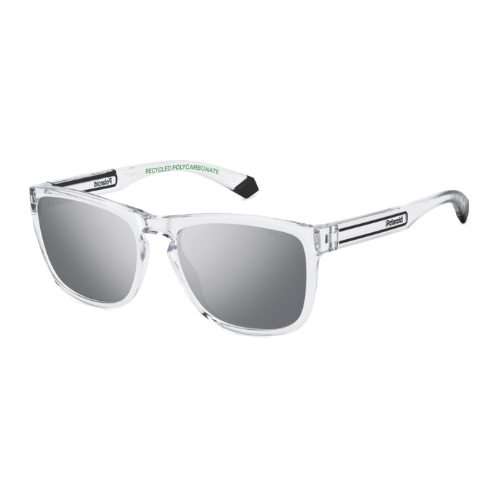 Lunettes de soleil Polaroid PLD 2161/S Crystal / verres Grey Silver Mirror Polarized (900-EX)