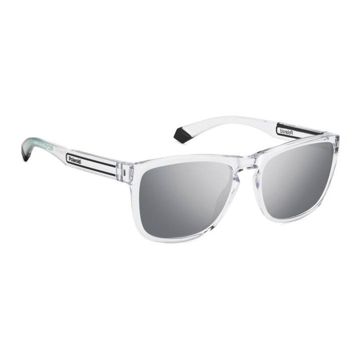 Lunettes de soleil Polaroid PLD 2161/S Crystal / verres Grey Silver Mirror Polarized (900-EX)