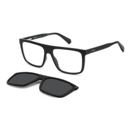 Lunettes de vue avec clip solaire Polaroid PLD 6230/CS Black / verres Grey Polarized (807-M9)