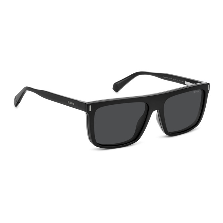 Lunettes de vue avec clip solaire Polaroid PLD 6230/CS Black / verres Grey Polarized (807-M9)